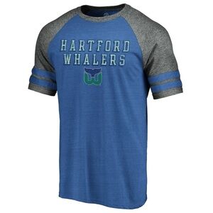 Officially Licensed Fanatics Men’s Size Small Hartford Whalers Tri-block Tee